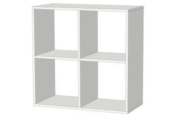 Модульный стеллаж FlexiCube-3 (Нимфея Альба, 720х336х720 мм) lst-lg-3-nmf-lb фото