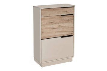 Тумба для обуви Поларо-3 (60 &times; 35 &times; 97 см, кашемир + дуб крафт серый) md-tmb-vz-vzt-km-db-kr-sr фото