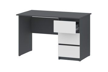 Стол компьютерный Formo-4 (120х60х75 см, антрацит + белый) phtn-str-p-ns-ntc-bl фото